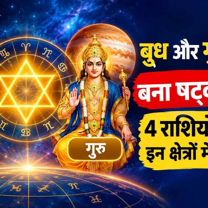 बुध-गुरु षट्कोण योग 2026: तरक्की और लाभ के नए रास्ते, शेयर बाजार पर संभावित प्रभाव बुध-गुरु षट्कोण योग 2026: तरक्की और लाभ के नए रास्ते, शेयर बाजार पर संभावित प्रभाव